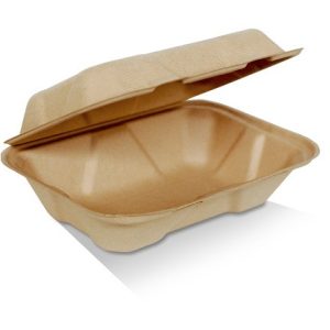 "Bamboo" Enviro Takeaway Clamshell - 9x6x3"